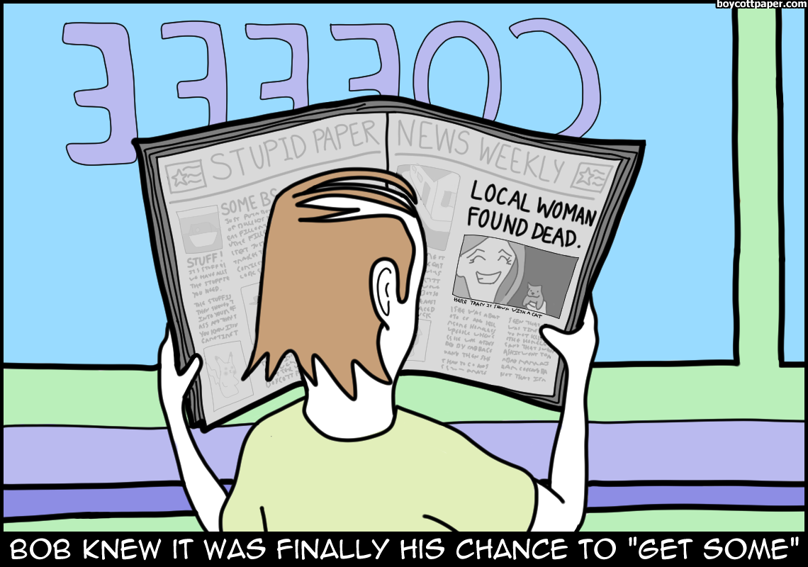 Finding love in the newspaper.